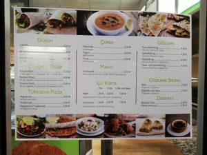 Karte at Vegana in Luebeck