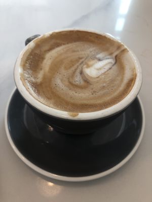 Soy latte ! Delicious   at Dunbar Prado Cafe in Vancouver