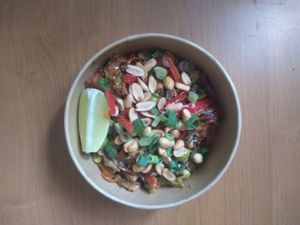 The tasty Pad Thai dish   at Planty in Belgrade