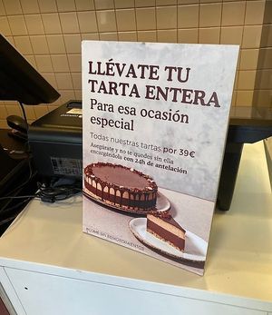 You can order their cakes in large sizes (vegan one with chocolate and orange) at Naked & Sated - Embajadore in Madrid