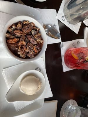 Rhubarb and nut dessert   at Calliagh Berra - Killeavy Castle  in Newry