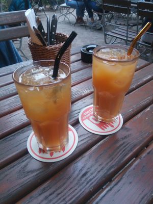 Aloe Vera und Pfirsich Eistee at Heumond in Rostock