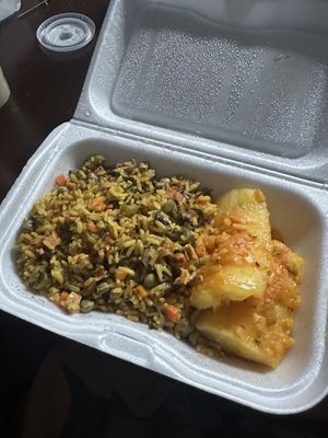 Paella con yuca  at El Verdadero Pan Integral in Bogota