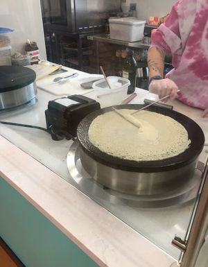 Made-to-order crêpes at Raven's Nest Cafe in Northfield