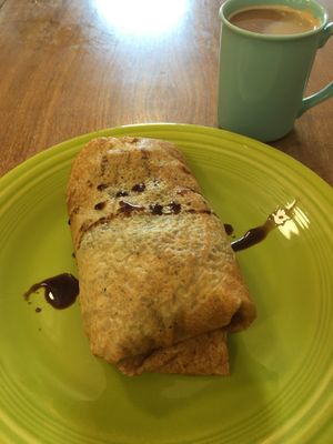 Caprese crêpe at Raven's Nest Cafe in Northfield