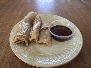 Vegan crepe  at Raven's Nest Cafe in Northfield