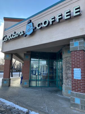 Exterior January 2025 at Caribou Coffee in Northfield