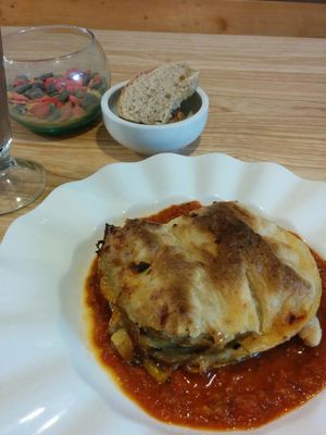 Musaka at Caballete & Berenjena in Magdalena