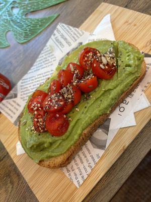 Avocado toastt  at Point Mallorca in Mallorca