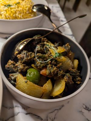 Okra at Urban Maharajas in Toronto