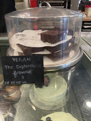 Vegan brownie   at Sweet Diplomacy in Los Altos