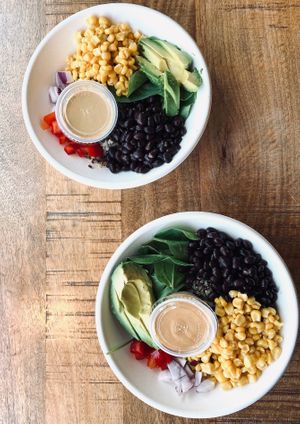 Southwest bowls on brown rice  at Ola Juice Bar in Colorado Springs