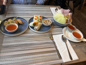 Starters  at Thai Café  in Blackpool