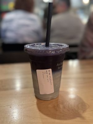 Vegan Smurf Pea Flower Tea with Oat Milk   at Centurion Coffee in Guelph