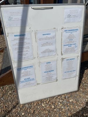 Main menu  at Winkles At The Ferry in Felixstowe