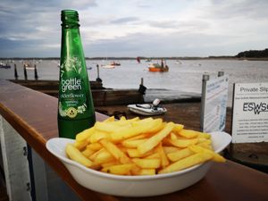 Chips with a view at Winkles At The Ferry in Felixstowe