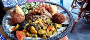 Delicious vegan food.  Friendly atmosphere.  I highly recommend 👌 at Orient Experience in Venice