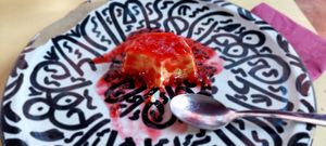 The vegan Panna Cotta, you can't skip it! at Orient Experience in Venice