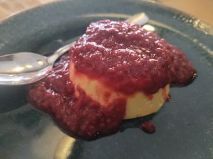 Vegan pannacotta! at Orient Experience in Venice