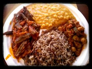 Example of yummy vegetarian (vegan) plate! (€8) at Orient Experience in Venice