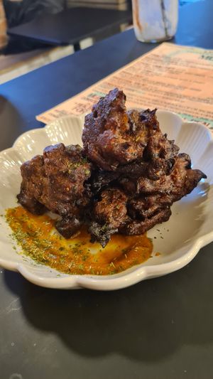 Oyster mushrooms at Yamm Tree in Liverpool