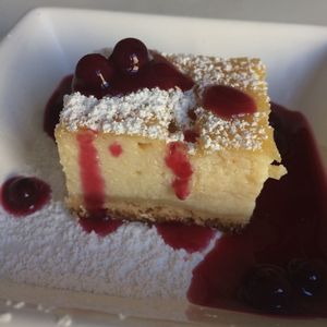 They always have 2 or 3 types of really nice cake for dessert  at Playing With Eels in Berlin