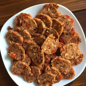 Even this sausage style stuff is self made by Marina! I wish she had a blog or something with her recipes  at Playing With Eels in Berlin