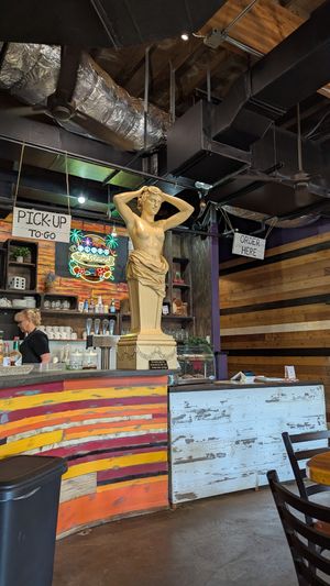 Inside the restaurant at 9th Island in Haleiwa