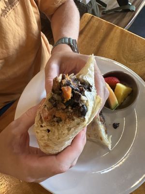 Sweet Potato Burritoo  at 9th Island in Haleiwa