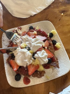Funnel cake  at 9th Island in Haleiwa