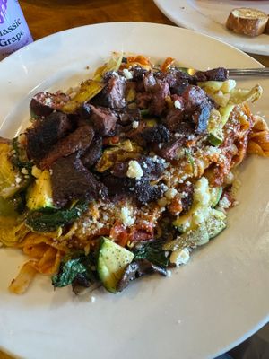 Lions mane pasta at 9th Island in Haleiwa