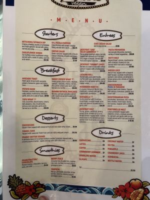 Full menu   at 9th Island in Haleiwa