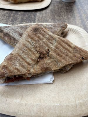 Vegan sandwich with eggplant  at FCO - Caffè Kimbo - T3 in Fiumicino