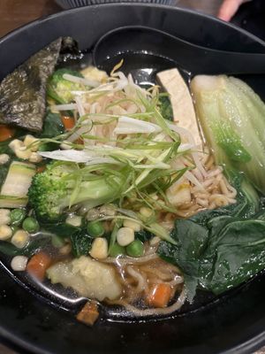 Vegan ramen  at Asiatique Eatery in Ventura