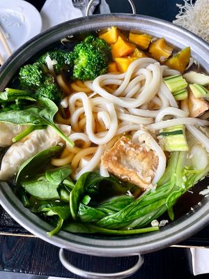 Tofu veggie hot pot at Asiatique Eatery in Ventura