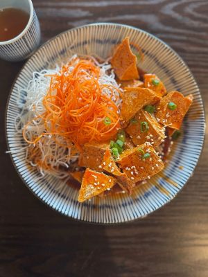 Fried tofu appetizer  at Asiatique Eatery in Ventura