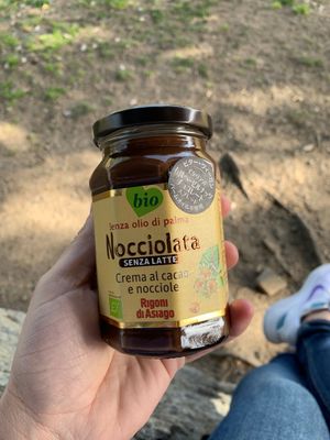 Vegan chocolate spread (Nutella) 1000 yen  at Farmers Natural Food Supermarket in Kyoto