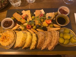 Vegan Cheese Board  at Olif in Betws-y-coed