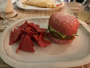 Burger  at Essencials Café & Ayurveda in Povoa De Varzim