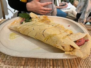 Dosa  at Essencials Café & Ayurveda in Povoa De Varzim