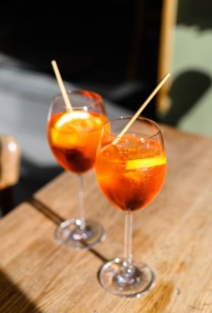 Aperol Spritz 🧡 at Glauburg Café in Frankfurt