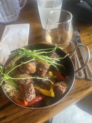 sweet teriyaki bowl no mushroomms  at Brickyard Hollow in Portland