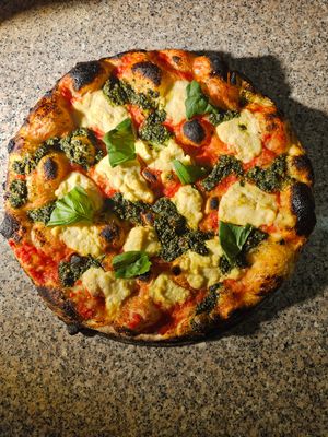 Vegan Pesto at Top Pizza in Ljubljana