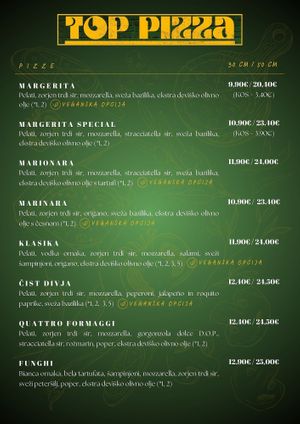  at Top Pizza in Ljubljana