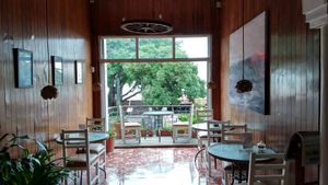 Inside at El Manso Boutique Hostel Restaurant in Guayaquil