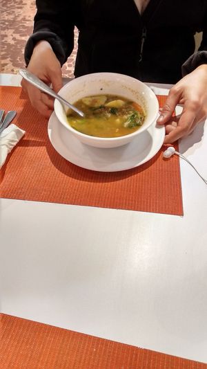 Soup at El Manso Boutique Hostel Restaurant in Guayaquil