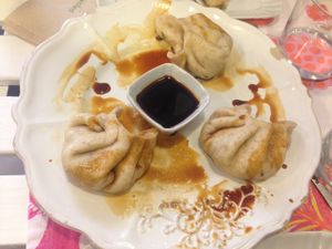 empanadillas at Rayen Vegano in Madrid