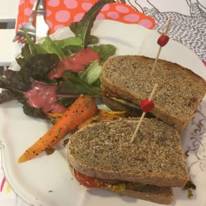 sandwiches  at Rayen Vegano in Madrid