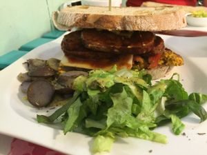 sandwich at Rayen Vegano in Madrid