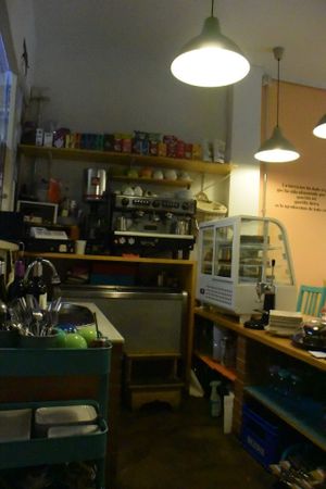 inside at Rayen Vegano in Madrid